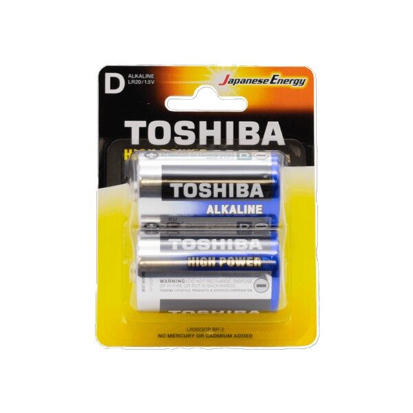 ΜΠΑΤΑΡΙΕΣ TOSHIBA ALKALINE SIZE D 2τεμ