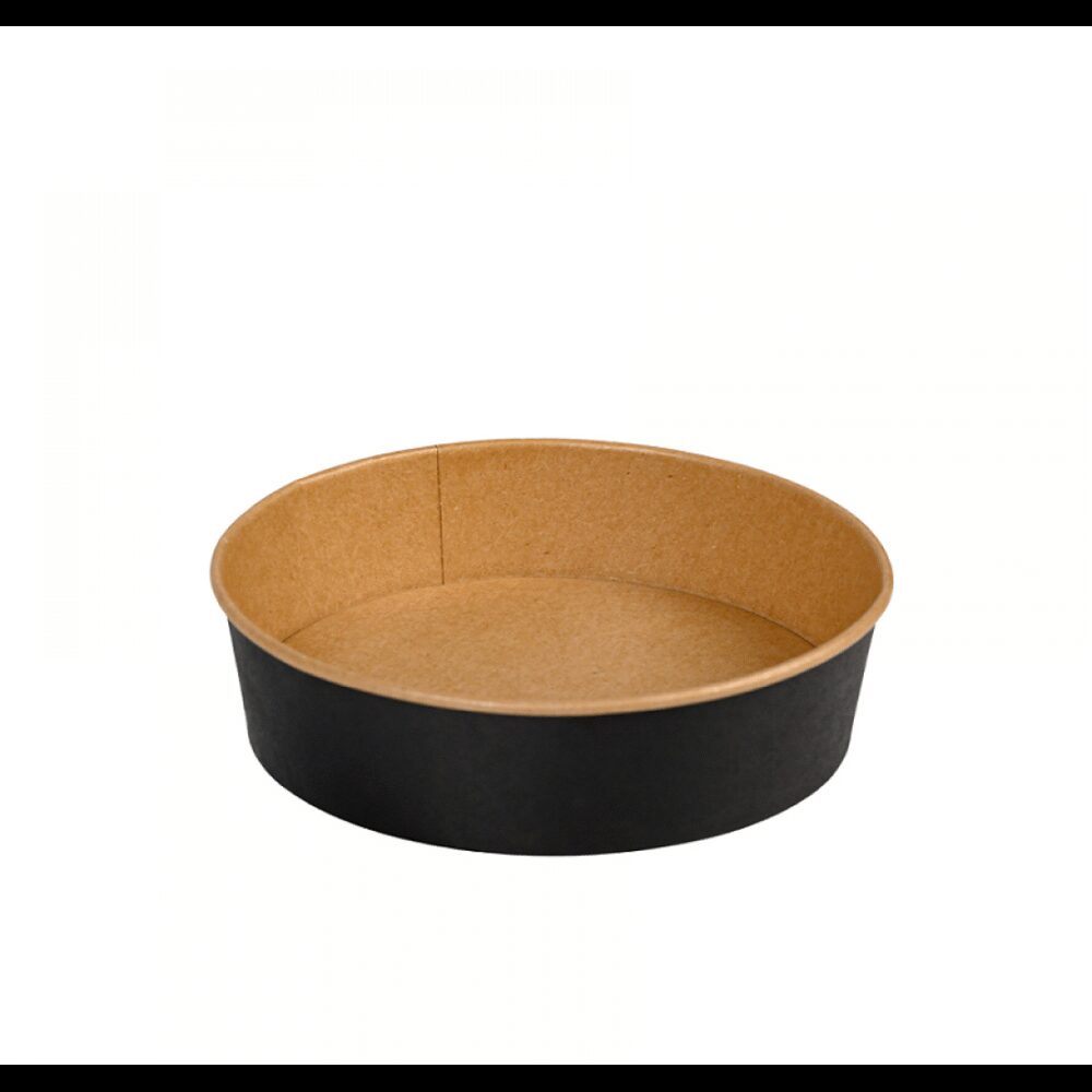 ΜΠΩΛ ΜΑΥΡΟ ΣΤΡΟΓΓΥΛΟ 1000ml-32oz (D18,7x5cm) 50τεμ