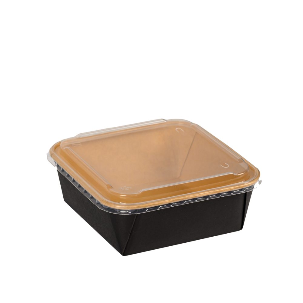 ΜΠΩΛ ΜΑΥΡΟ ΤΕΤΡΑΓΩΝΟ 1320ml+ΚΑΠΑΚΙ 50τεμ