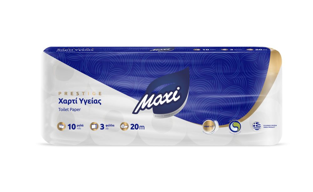 ΧΑΡΤΙ ΥΓΕΙΑΣ PRESTIGE 3φ 100gr 10ρολά MAXI