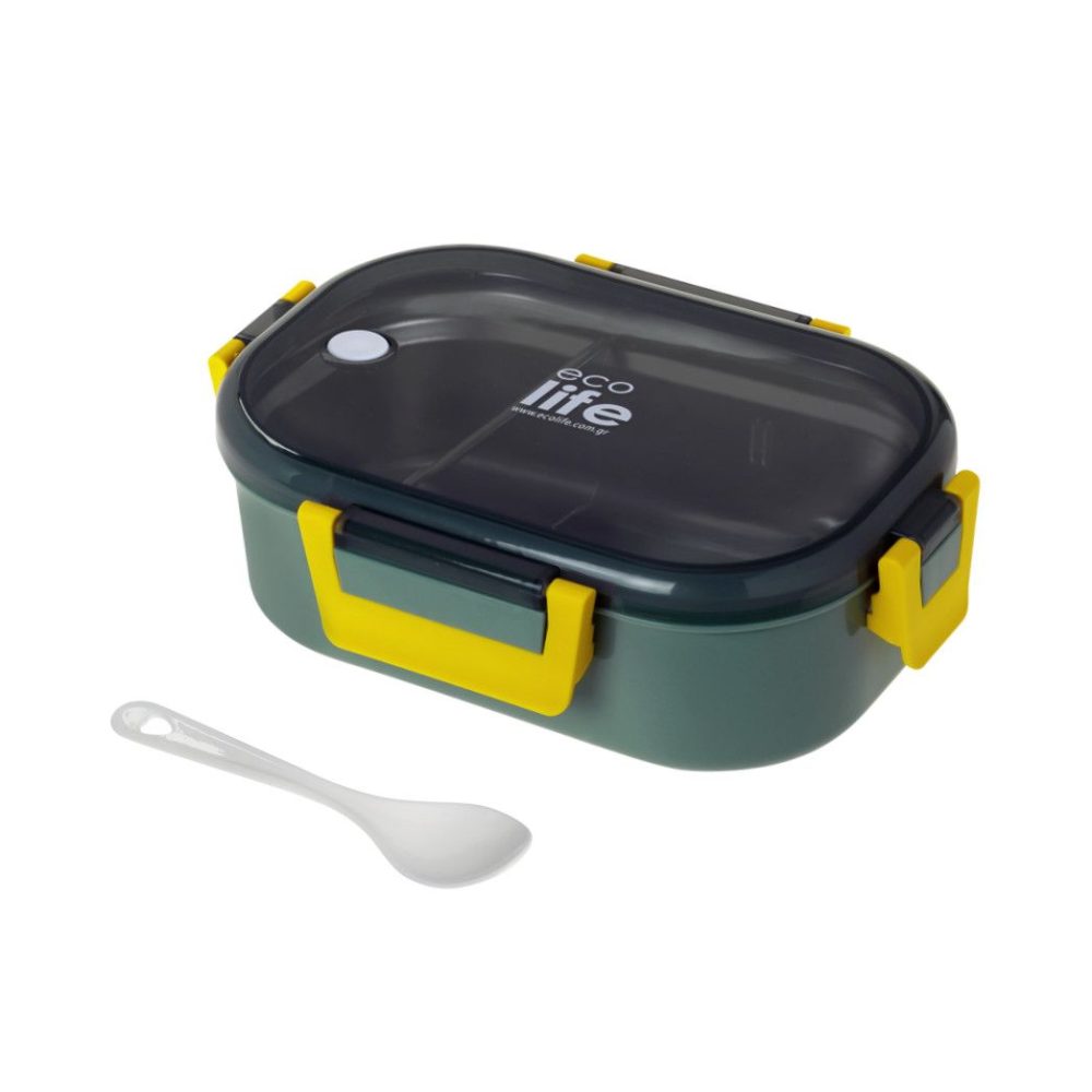 ΦΑΓΗΤΟΔΟΧΕΙΟ ΜΕ ΧΩΡΙΣΜΑ 900ml FOREST GREEN ECOLIFE
