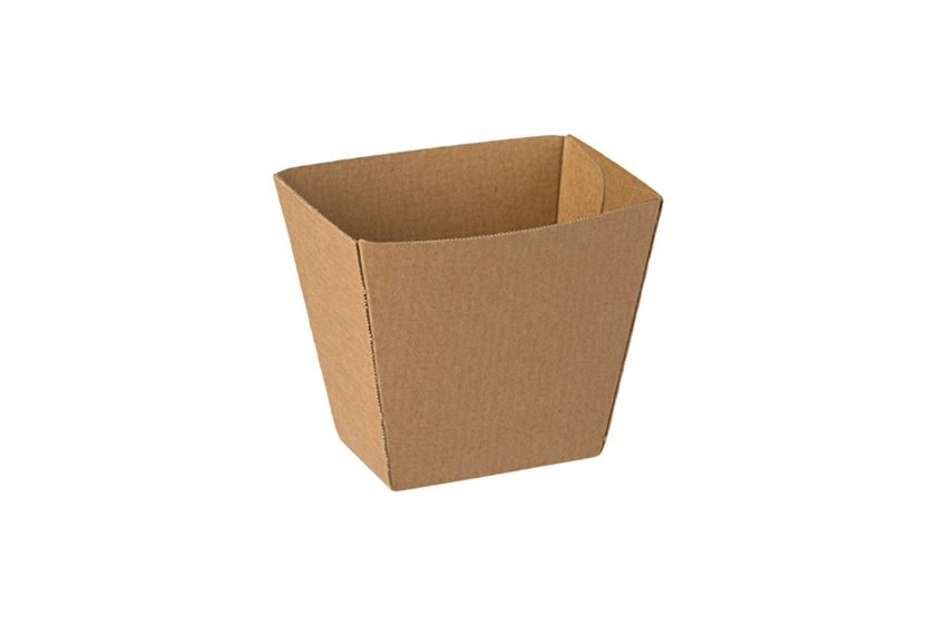 ΚΟΥΤΙ ΦΑΓΗΤΟΥ KRAFT CHIP BOX 7x4.,5x5x9cm DURA 50τεμ