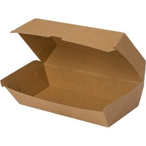 ΚΟΥΤΙ ΦΑΓΗΤΟΥ KRAFT DOUBLE BURGER 20,5x10,5x5x8cm DURA 100τεμ