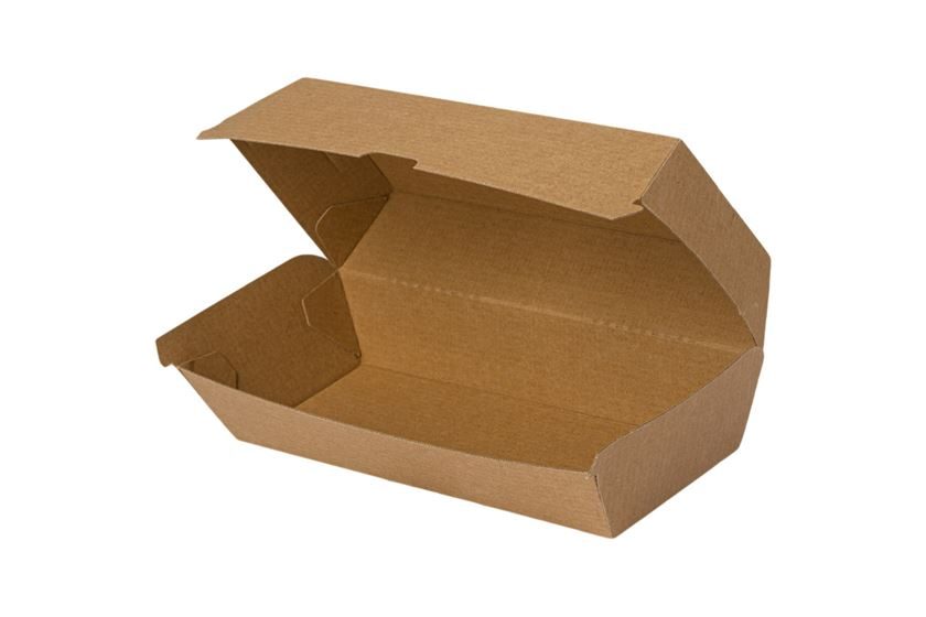 ΚΟΥΤΙ ΦΑΓΗΤΟΥ KRAFT DOUBLE BURGER 20,5x10,5x5x8cm DURA 100τεμ