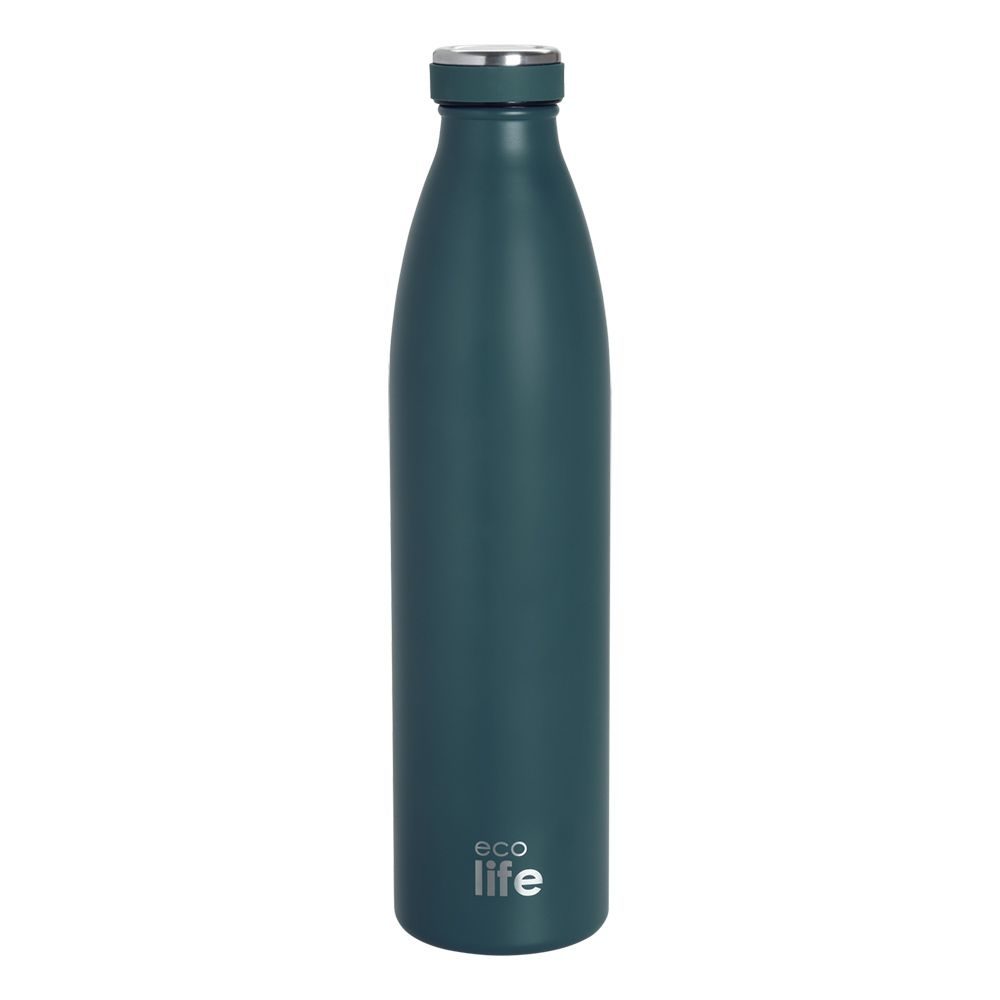 ΜΕΤΑΛΛΙΚΟ ΜΠΟΥΚΑΛΙ ΘΕΡΜΟΣ 1lt SLIM BLUE ECOLIFE