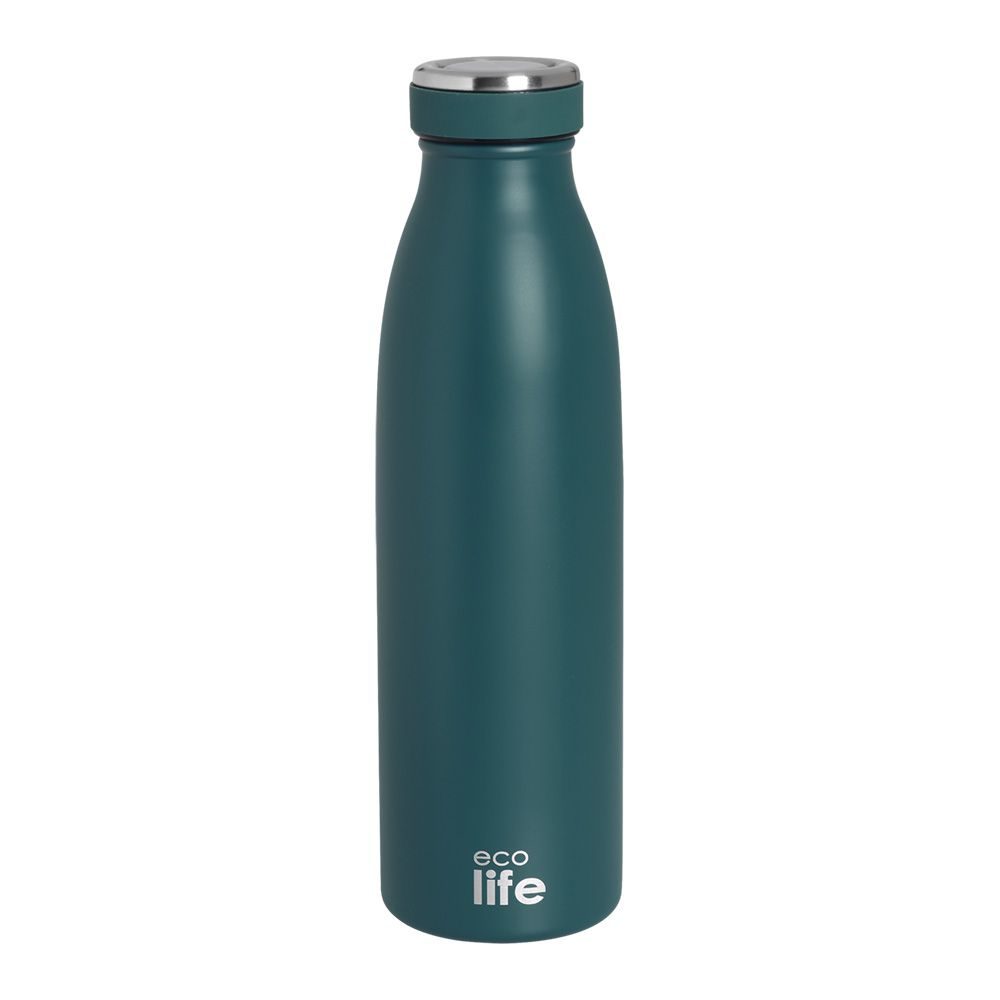 ΜΕΤΑΛΛΙΚΟ ΜΠΟΥΚΑΛΙ ΘΕΡΜΟΣ 500ml BLUE SLIM ECOLIFE