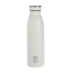 ΜΕΤΑΛΛΙΚΟ ΜΠΟΥΚΑΛΙ ΘΕΡΜΟΣ 1lt SLIM BLACK ECOLIFE