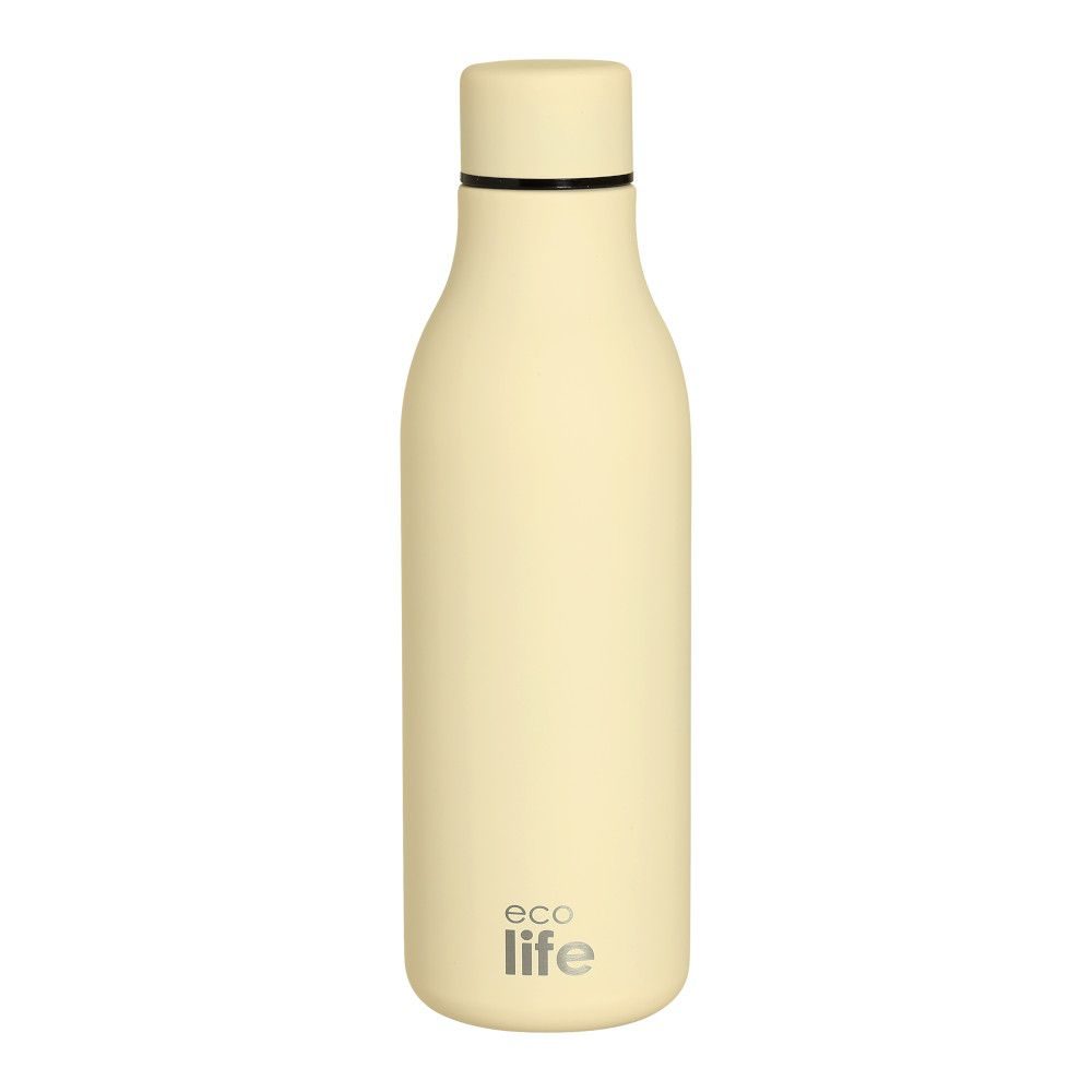 ΜΕΤΑΛΛΙΚΟ ΜΠΟΥΚΑΛΙ ΘΕΡΜΟΣ 550ml CREAM ECOLIFE