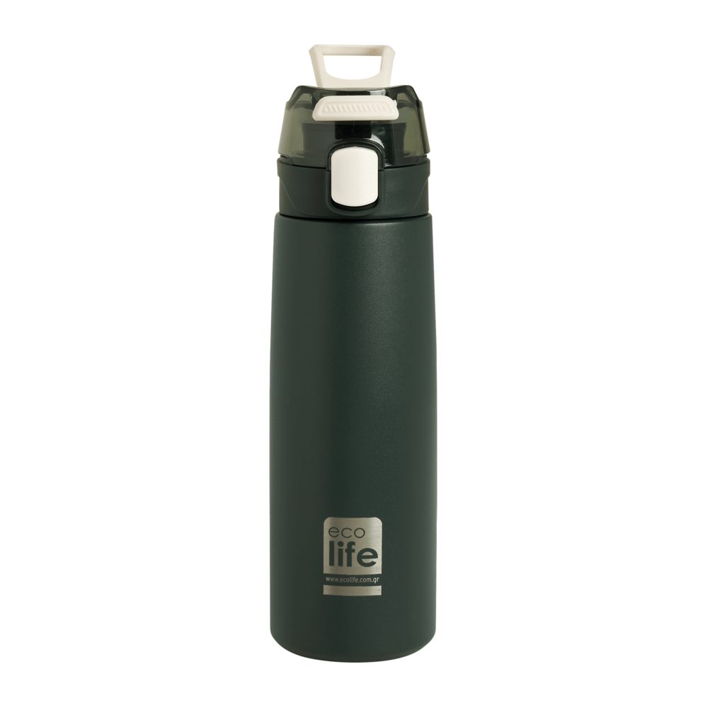 ΜΕΤΑΛΛΙΚΟ ΜΠΟΥΚΑΛΙ ΘΕΡΜΟΣ 550ml IRON GREY ECOLIFE