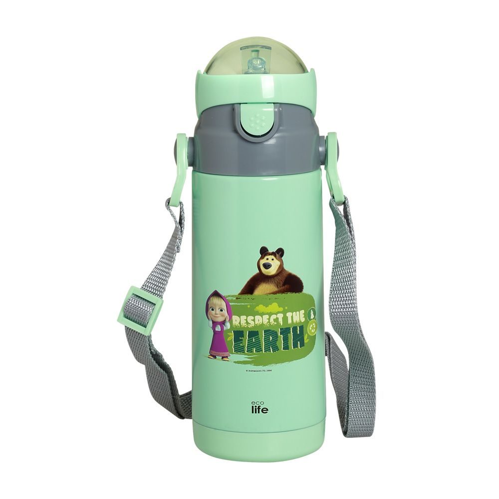 ΠΑΙΔΙΚΟ ΜΠΟΥΚΑΛΙ ΘΕΡΜΟΣ 400ml MASHA-RESPECT EARTH (MINT) ECOLIFE