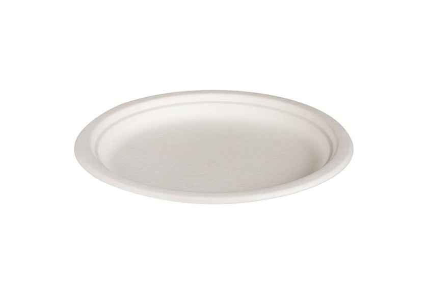 ΠΙΑΤΟ ΣΤΡΟΓΓΥΛΟ ΑΠΟ ΖΑΧΑΡΟΚΑΛΑΜΟ 26cm 50τεμ