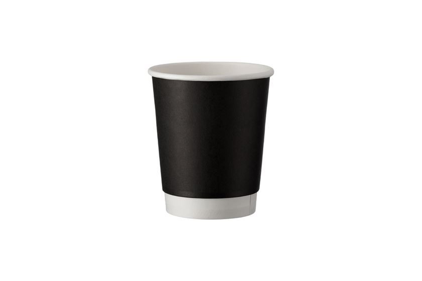 ΠΟΤΗΡΙ ΧΑΡΤΙΝΟ 8oz ΜΑΥΡΟ 2wall 25τεμ