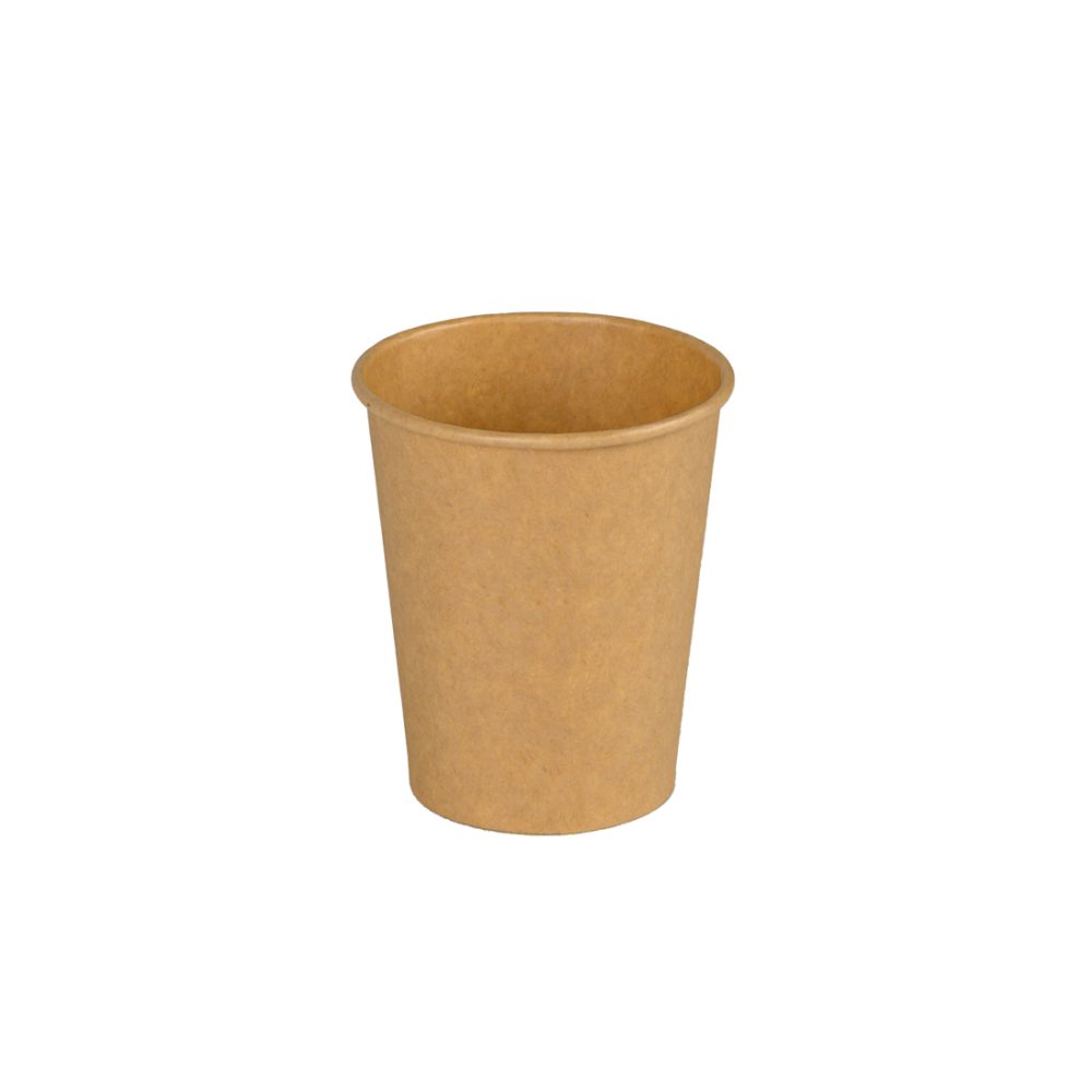 ΠΟΤΗΡΙ ΧΑΡΤΙΝΟ 8oz ΜΟΝΟΤΟΙΧΟ KRAFT 50τεμ