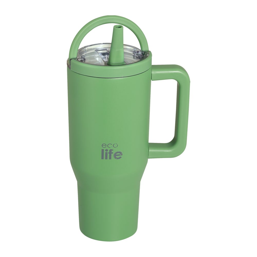 ΠΟΤΗΡΙ ΘΕΡΜΟΣ ΜΕ ΚΑΛΑΜΑΚΙ 900ml 2HANDLES GREEN TEA ECOLIFE