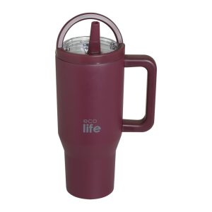 ΠΟΤΗΡΙ ΘΕΡΜΟΣ ΜΕ ΚΑΛΑΜΑΚΙ 900ml 2HANDLES CRANBERRY ECOLIFE