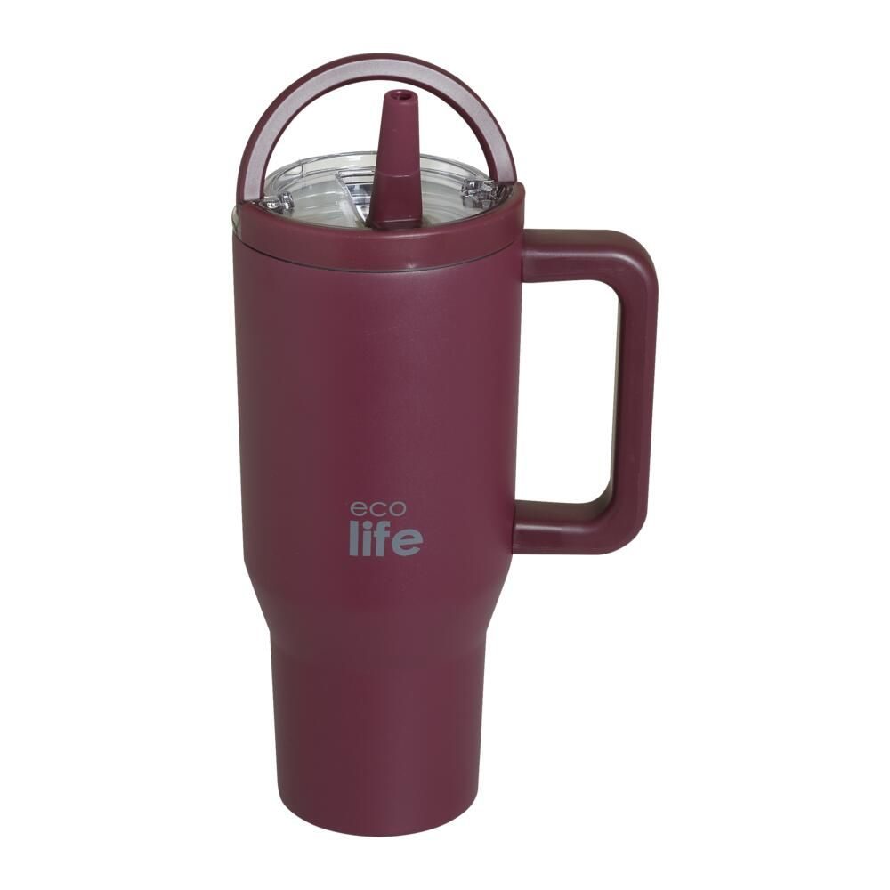 ΠΟΤΗΡΙ ΘΕΡΜΟΣ ΜΕ ΚΑΛΑΜΑΚΙ 900ml 2HANDLES CRANBERRY ECOLIFE
