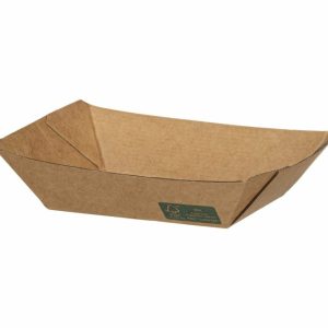 ΣΚΑΦΑΚΙ ΧΑΡΤΙΝΟ KRAFT 13oz DURA 10,6x6,8x4cm 100τεμ.