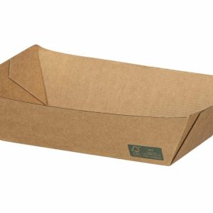 ΣΚΑΦΑΚΙ ΧΑΡΤΙΝΟ KRAFT 13oz DURA 10,6x6,8x4cm 100τεμ.
