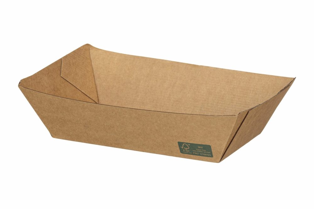 ΣΚΑΦΑΚΙ ΧΑΡΤΙΝΟ KRAFT 32oz DURA 17x10x5,5cm 50τεμ.