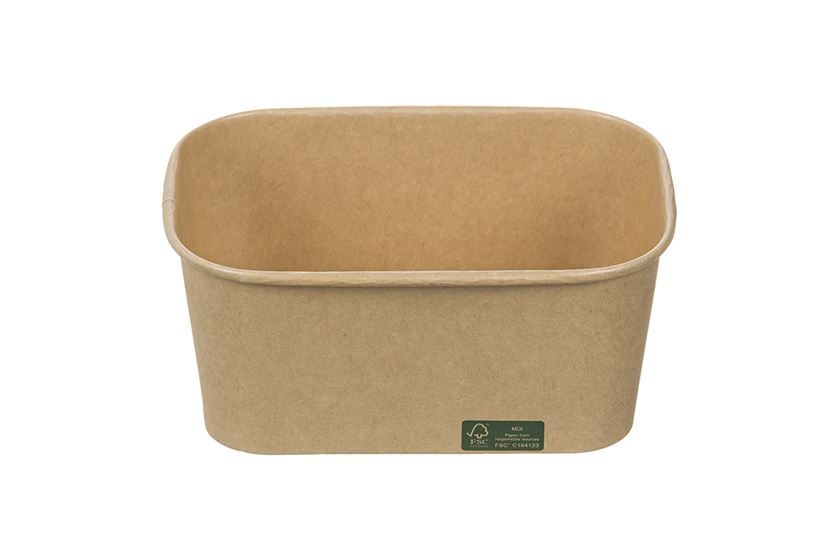 ΣΚΕΥΟΣ ΦΑΓΗΤΟΥ KRAFT ΠΑΡΑΛΛΗΛΟΓΡΑΜΟ WAGON 1000ml (17,3x12,3x7,5cm) 50τεμ.