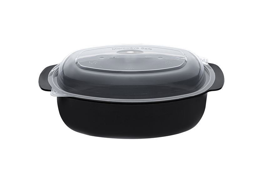 ΣΚΕΥΟΣ ΜΑΥΡΟ MICROWAVE OVAL CHERRY 1250cc + ΚΑΠΑΚΙ 50τεμ