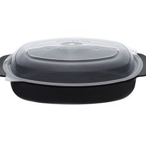 ΣΚΕΥΟΣ ΜΑΥΡΟ MICROWAVE OVAL CHERRY 1250cc + ΚΑΠΑΚΙ 50τεμ