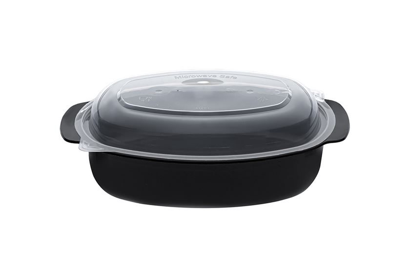 ΣΚΕΥΟΣ ΜΑΥΡΟ MICROWAVE OVAL CHERRY 950cc + ΚΑΠΑΚΙ 50τεμ