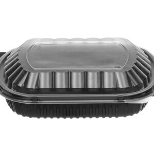 ΣΚΕΥΟΣ ΜΑΥΡΟ MICROWAVE PP 1 ΘΕΣΗΣ 1200cc + ΚΑΠΑΚΙ 50τεμ