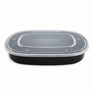 ΣΚΕΥΟΣ ΜΑΥΡΟ MICROWAVE OVAL CHERRY 1250cc + ΚΑΠΑΚΙ 50τεμ