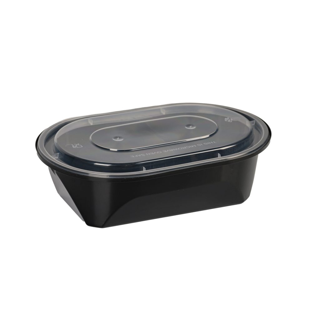 ΣΚΕΥΟΣ ΜΑΥΡΟ MICROWAVE PP 750cc + ΚΑΠΑΚΙ 50τεμ SAFELOCK