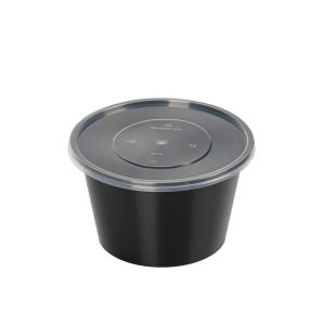 ΣΚΕΥΟΣ ΜΑΥΡΟ MICROWAVE OVAL CHERRY 1250cc + ΚΑΠΑΚΙ 50τεμ