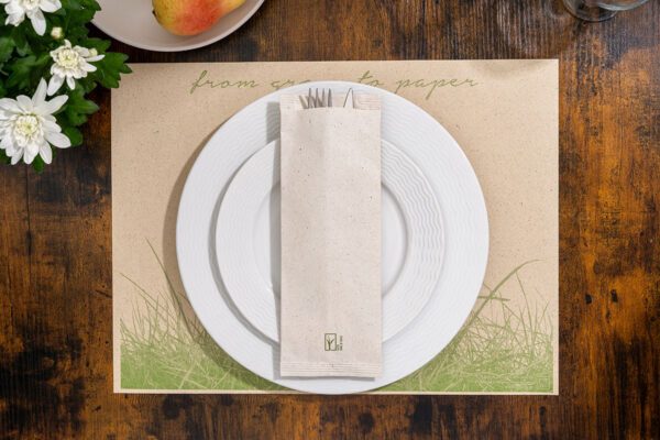 ΘΗΚΗ ΜΑΧΑΙΡΟΠΙΡΟΥΝΩΝ SLIM LINE GRASS PAPER ΑΤΥΠΩΤΗ 100τεμ