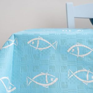 ΤΡΑΠΕΖΟΜΑΝΤΗΛΟ DAMA CANVAS ΓΚΡΙ/ΜΑΥΡΟ 1x1 150τεμ R-3627