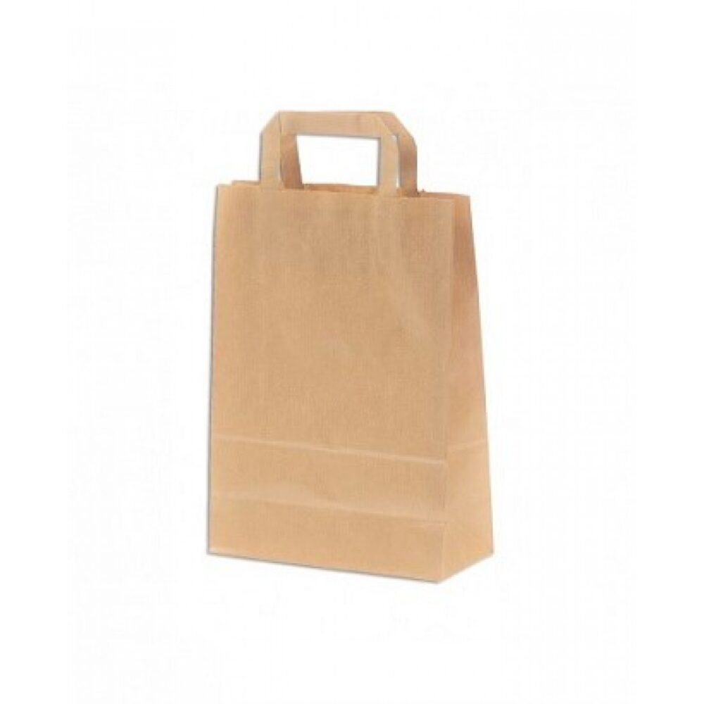 ΤΣΑΝΤΑ DELIVERY ΧΑΡΤΙΝΗ ΠΛΑΚΕ ΛΑΒΗ KRAFT 22x12x28