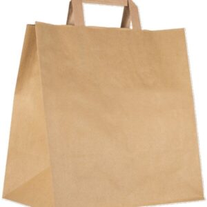 ΤΣΑΝΤΑ DELIVERY ΧΑΡΤΙΝΗ ΠΛΑΚΕ ΛΑΒΗ KRAFT 28x17x29
