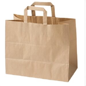 ΤΣΑΝΤΑ DELIVERY ΧΑΡΤΙΝΗ ΠΛΑΚΕ ΛΑΒΗ KRAFT 32x21x25
