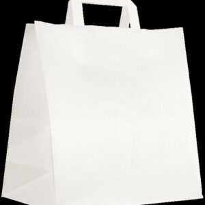 ΤΣΑΝΤΑ DELIVERY ΧΑΡΤΙΝΗ ΠΛΑΚΕ ΛΑΒΗ ΛΕΥΚΗ 28x17x29