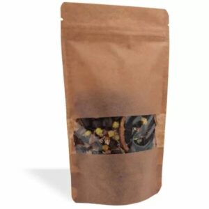 ΧΑΡΤΟΣΑΚΟΥΛΑ DOY PACK ΜΕ ΠΑΡΑΘΥΡΟ 12x20cm 50τεμ