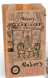 ΧΑΡΤΟΣΑΚΟΥΛΑ KRAFT ΚΑΦΕ BAKERY