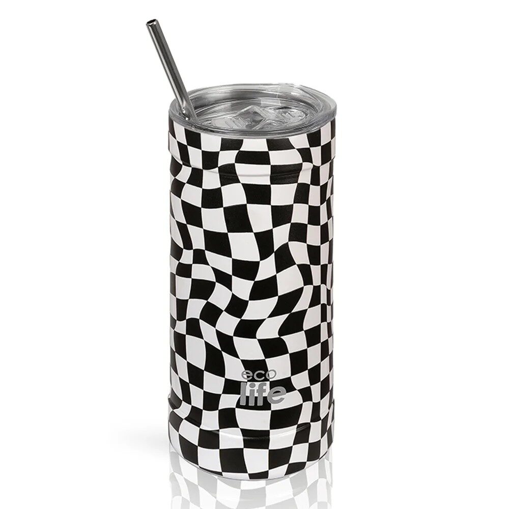 COFFEE THERMOS 500ML BLACK & WHITE ECOLIFE