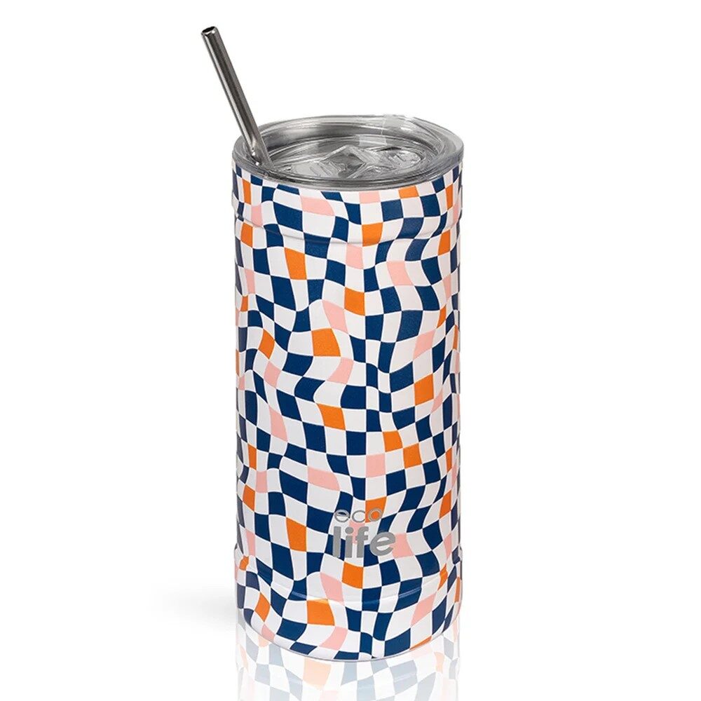 COFFEE THERMOS 500ML COLOR SQUARES ECOLIFE