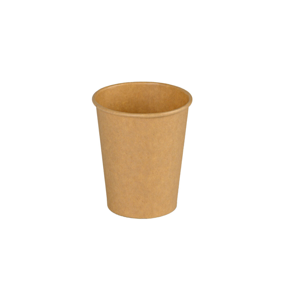ΠΟΤΗΡΙ ΧΑΡΤΙΝΟ 8oz ΜΟΝΟΤΟΙΧΟ KRAFT 50τεμ