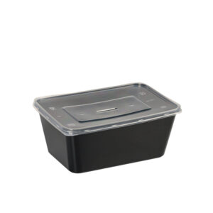 ΣΚΕΥΟΣ ΜΑΥΡΟ MICROWAVE PP 1000cc + ΚΑΠΑΚΙ 50τεμ