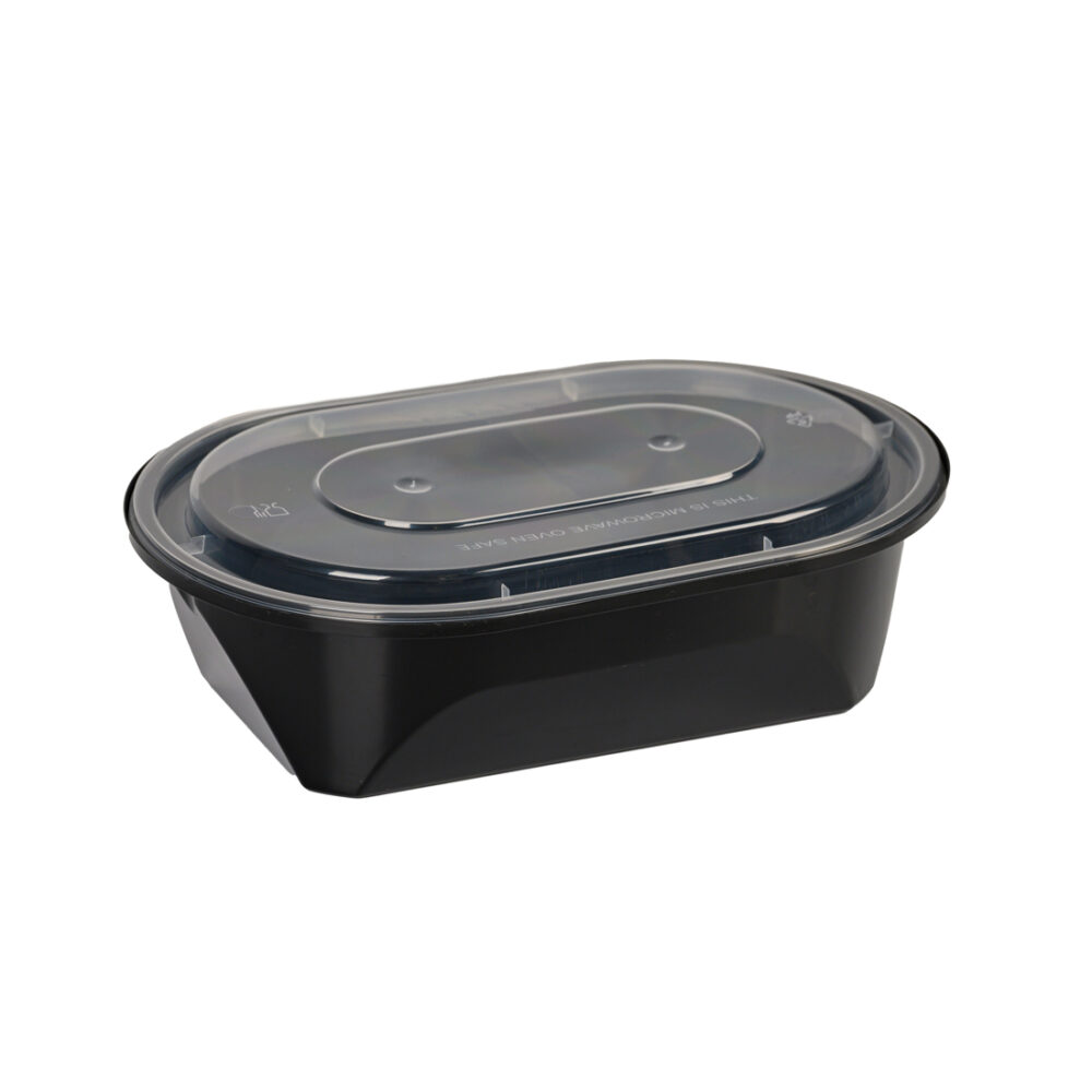 ΣΚΕΥΟΣ ΜΑΥΡΟ MICROWAVE PP 1000cc + ΚΑΠΑΚΙ 50τεμ SAFELOCK