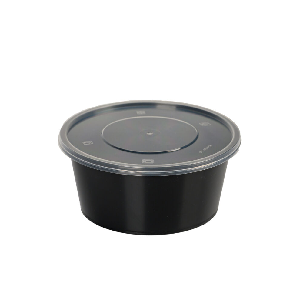 ΣΚΕΥΟΣ ΜΑΥΡΟ MICROWAVE PP ΣΤΡΟΓΓΥΛΟ + ΚΑΠΑΚΙ 750cc (R24F) 50τεμ
